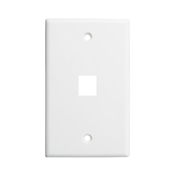 Keystone Wall Plate 1-Port White