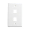 Keystone Wall Plate 2-Port White