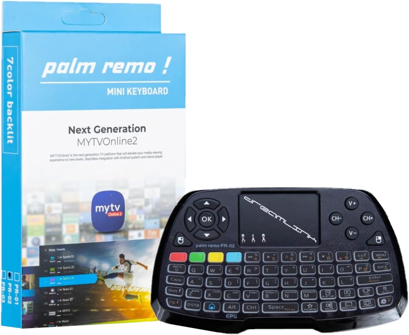 Formuler/Dreamlink Palm Remo 7 Color Backlit Wireless Mini-Keyboard