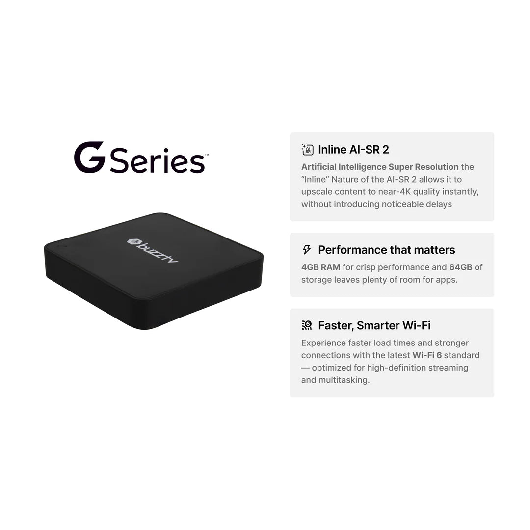 BuzzTV G-Series Google TV