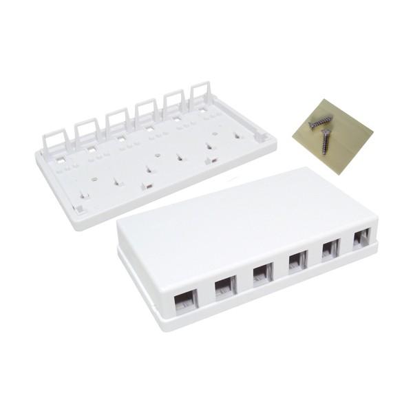 Surface Mount 6-Port White