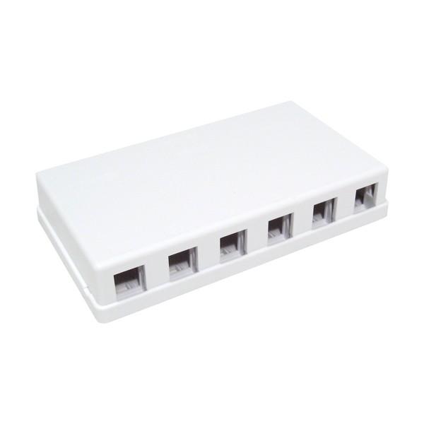 Surface Mount 6-Port White