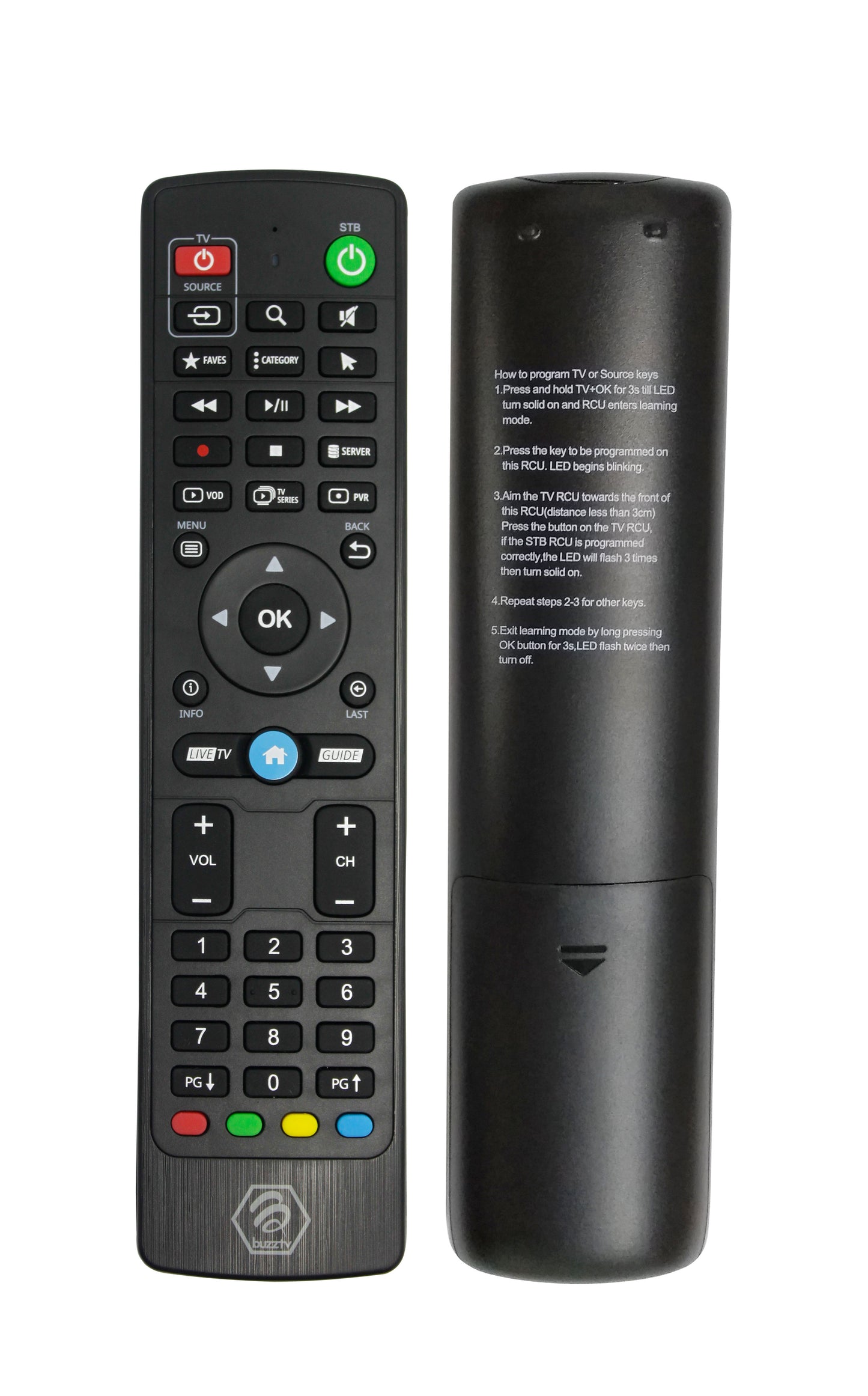 BuzzTV IR-100 Original Factory Replacement Remote Control