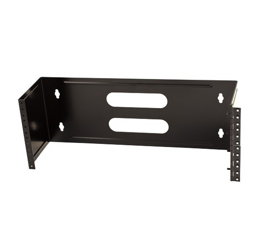 4U Hinged Wall Mount Bracket 19” Black