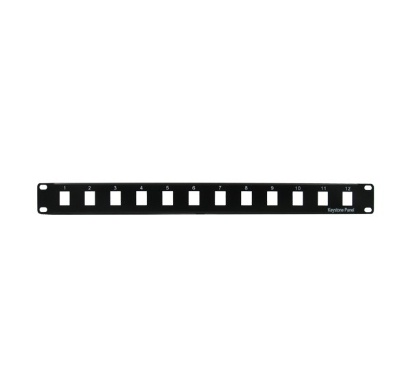 Blank Patch Panel, Black