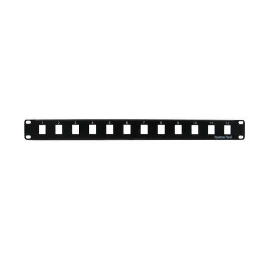 Blank Patch Panel, Black