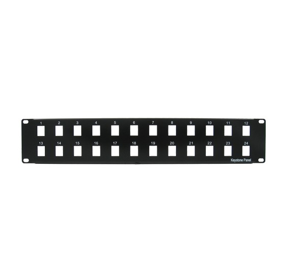 Blank Patch Panel, Black