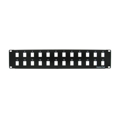 Blank Patch Panel, Black