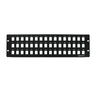 Blank Patch Panel, Black