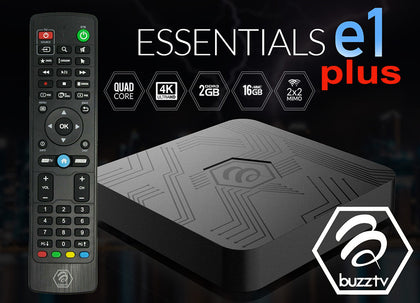 BuzzTV Essentials E1Plus Android 4K IPTV Box 