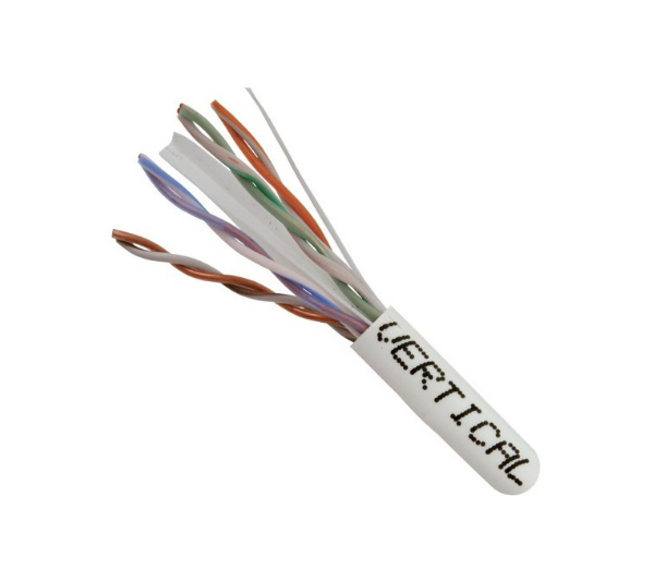 Cat6 23AWG UTP 8C Solid Bare Copper 550MHz CMR Rated PVC Jacket 1000ft