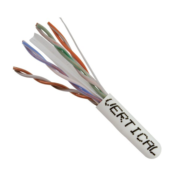 Cat6 23AWG UTP 8C Solid Bare Copper 550MHz CMR Rated PVC Jacket 1000ft
