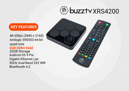 BuzzTV XRS 4200 ULTRA HD OTT BOX