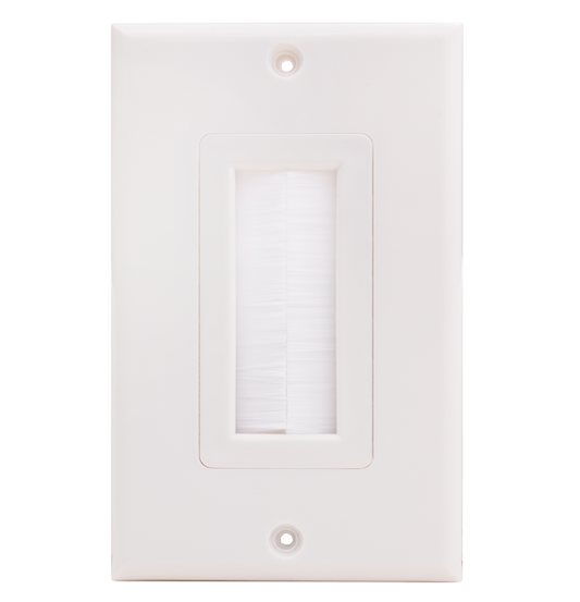 Feedthrough Wall Plate Brush Type Decora Style